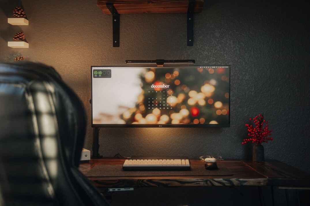 Video editing timeline displayed on a computer monitor